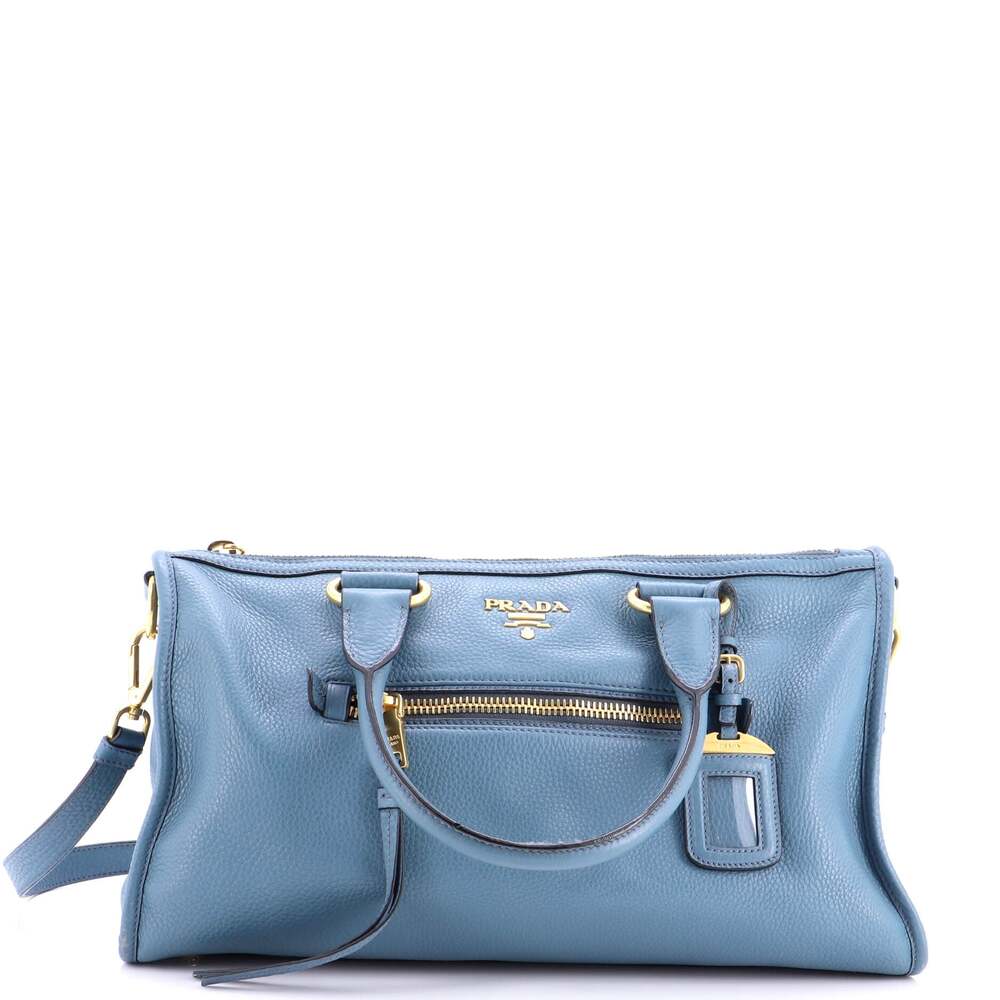 Prada Front Zip Convertible Satchel #257128P10B